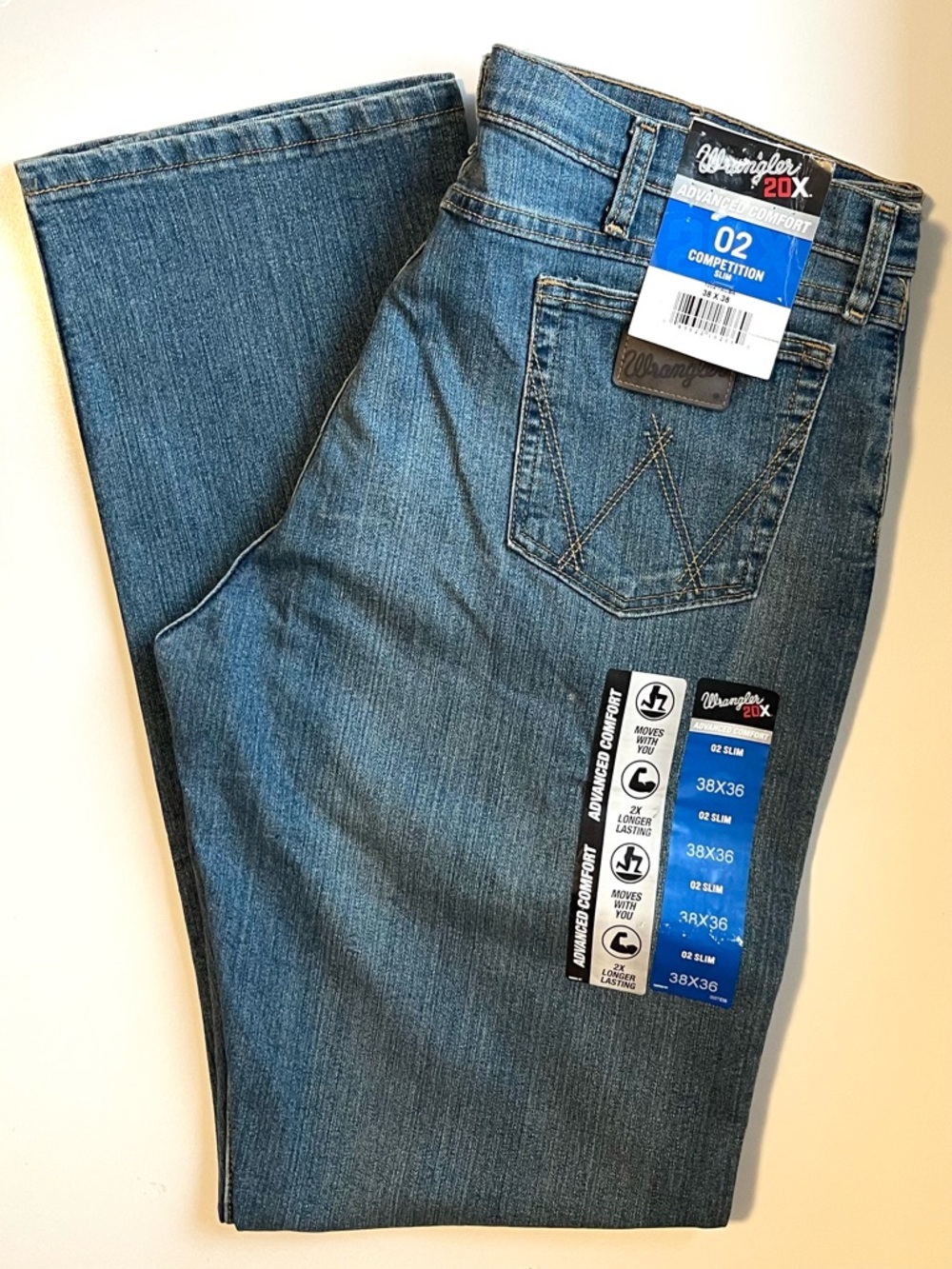 Wrangler 20X 02 Comfort - Competition Slim Advanced Comfort - Size 38 | 36